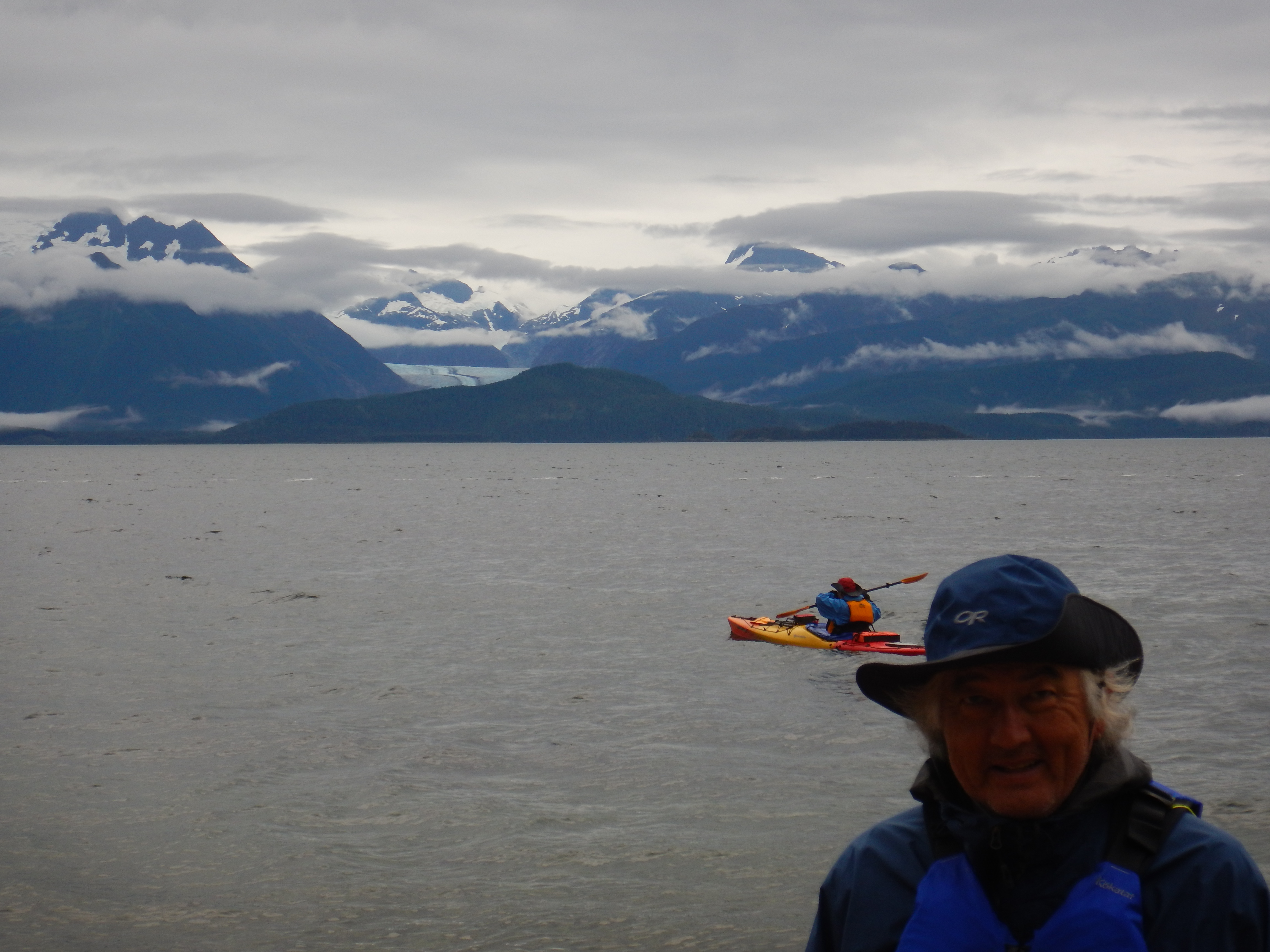 John, glacier and clouds in Alaska